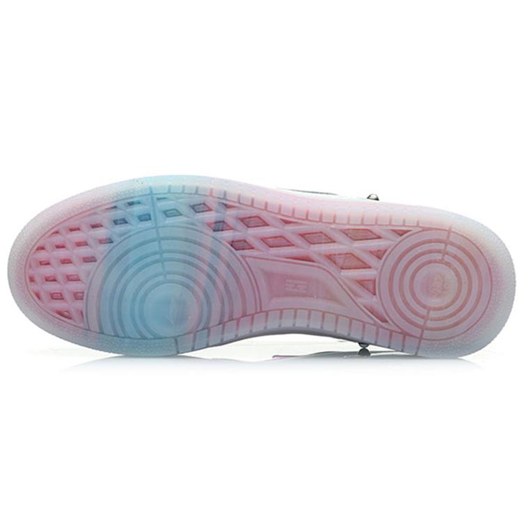 Li Ning CF Slip Resistant Abrasion Resistant Low top Skateboard Shoes Men's Red White AGCP289-3