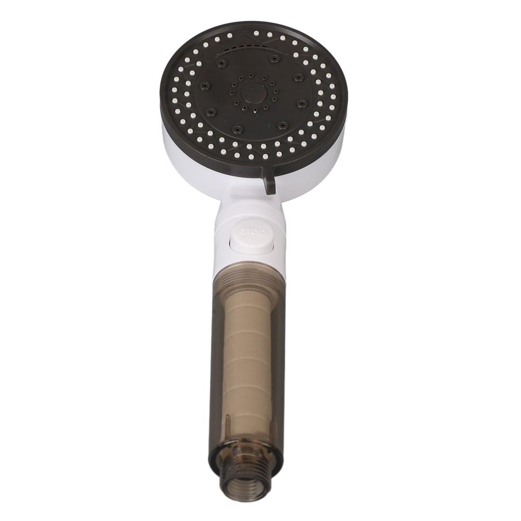 10 Modes Multifunctional Pressurized Showerhead 1 2in Threaded Interface with 1.5M Tube Double Hook Rotating Base 4