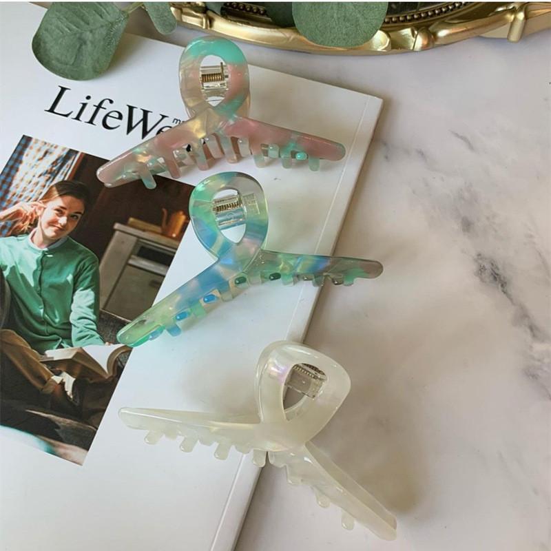 Handcrafted Acetate Hair Claw Clip Beautiful Cross Design In Various Colors For Stylish Women