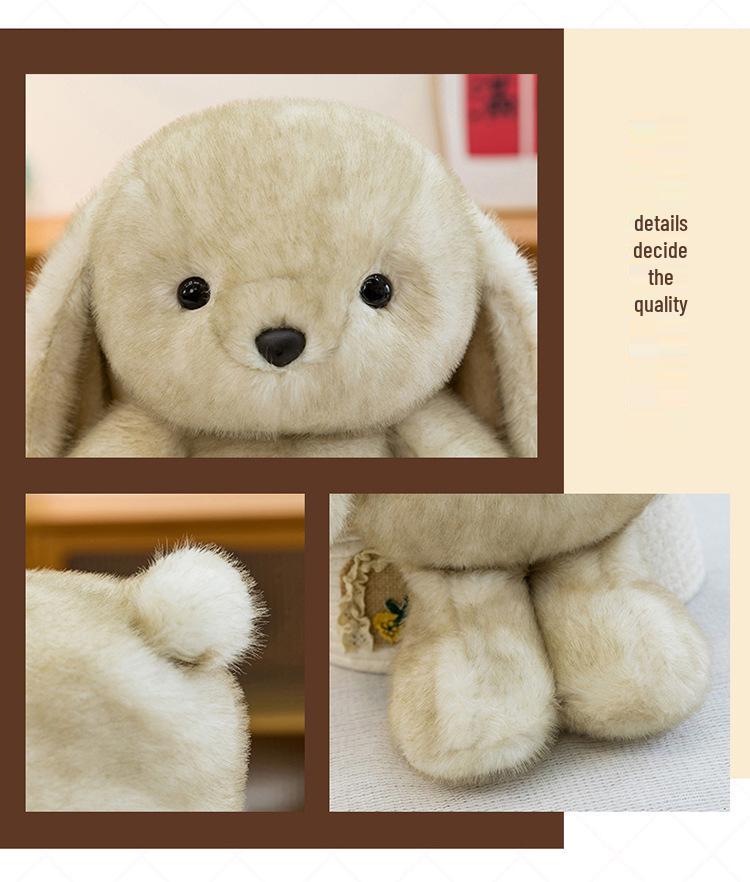Diudiu Long-Eared Rabbit Plush Toy - Cute Sleeping Pillow & Comforting Companion for Children