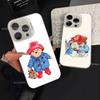 P-PaddingtonS Bear Cute For iPhone 17,16,15,14,13,12,X,8,Pro,Max,Plus,SE4,Air,Mini Anti-Slip Design White IMD Matte Case