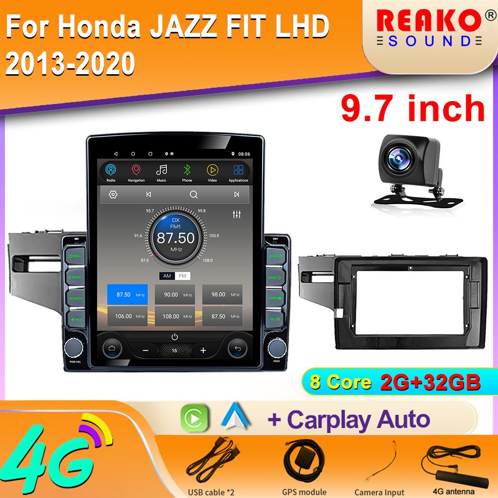 

9,7-дюймовый вертикальный экран Tesla Android для Honda JAZZ FIT LHD 2013-2020 мультимедийный плеер радио Carplay GPS навигация 8 core 2GB+32GB