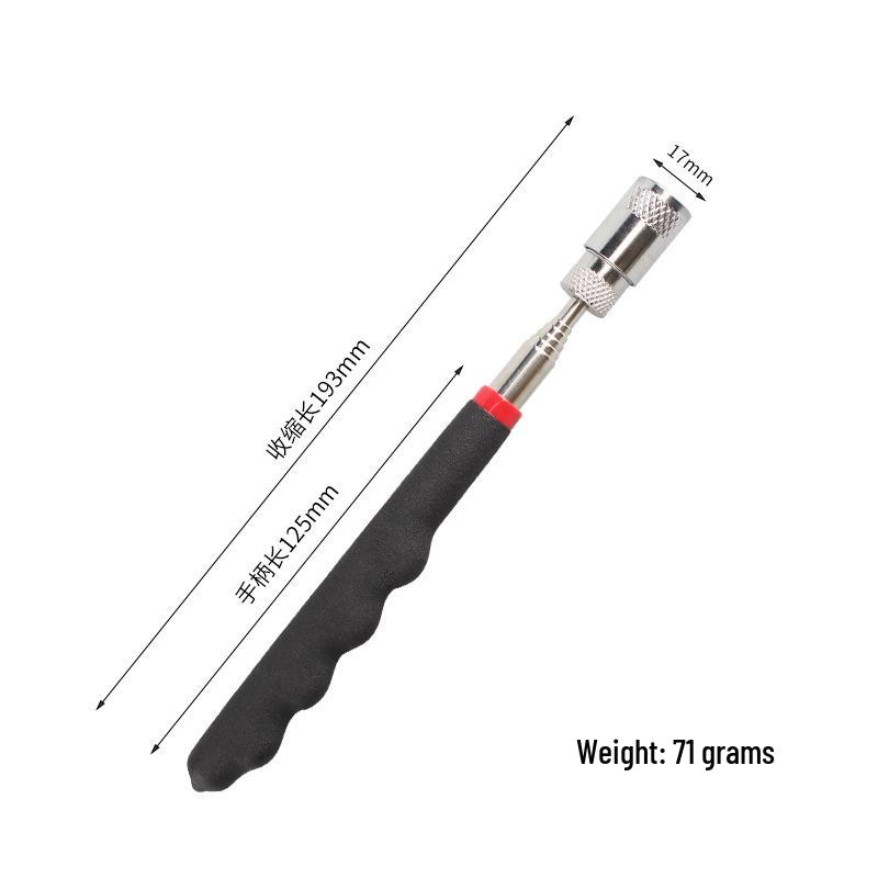 LED Telescopic Magnetic Pick-Up Tool with High-Intensity Light for Auto Repair
