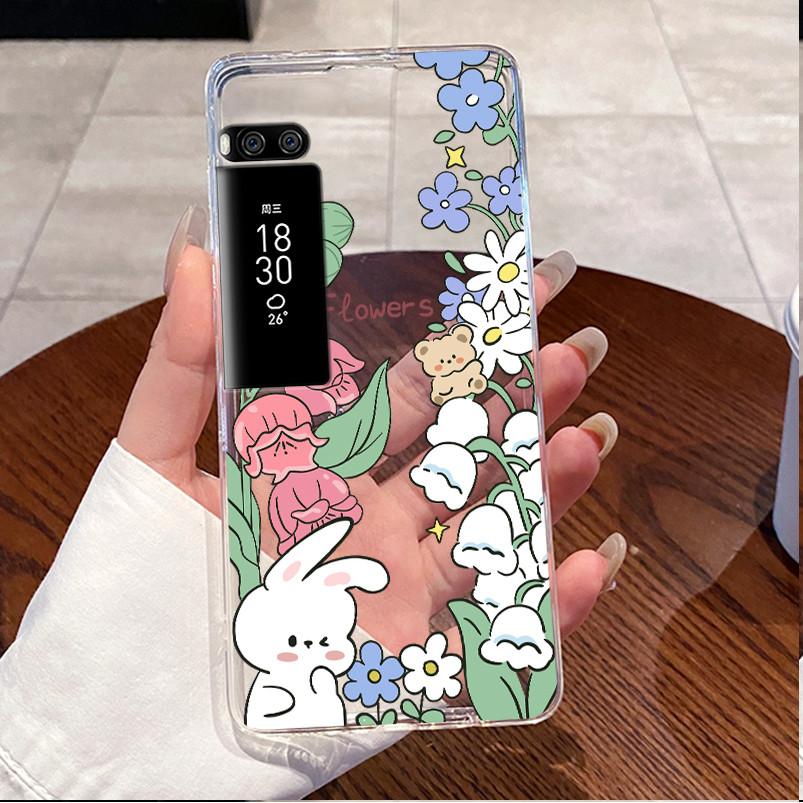 For Meizu Pro 7 Case Clear Luxury Cute Love Rabbit Funny Cool TPU Soft Silicone Phone Case For Meizu Pro 7 Plus Pro7 Back Cover