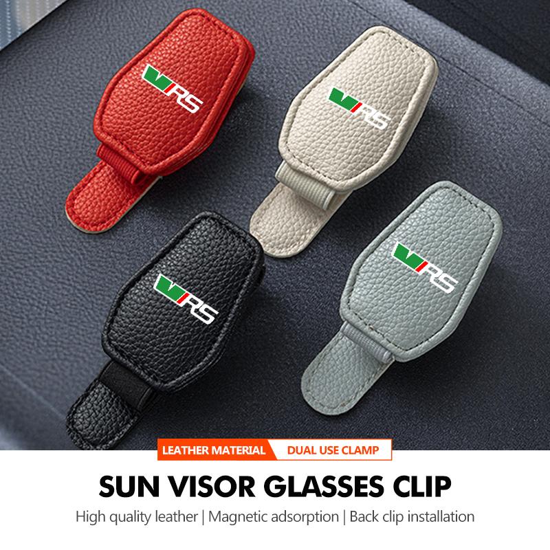 Car Sun Visor Glasses Holder Visor Bracket Sunglasses Support For Skoda Superb MK3 Derivative VisionS Yeti Scala Enyaq-iV