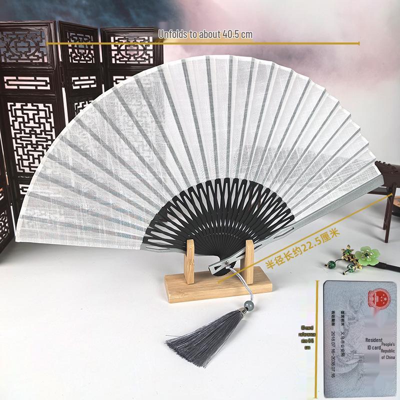 Traditionele Chinese Bamboe Vouwventilator voor Hanfu en Qipao