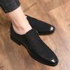 Men Street Style Monks Loafers Shoes Wedding Party Shoes Formal Business Suede Dress Prom Shoes Large Size