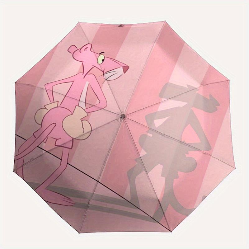 

Pink Panther Shadow Automatic Open/Close Umbrella Compact Travel Umbrella, 8 Rib Heavy Duty Construction, Ideal Gift, 135