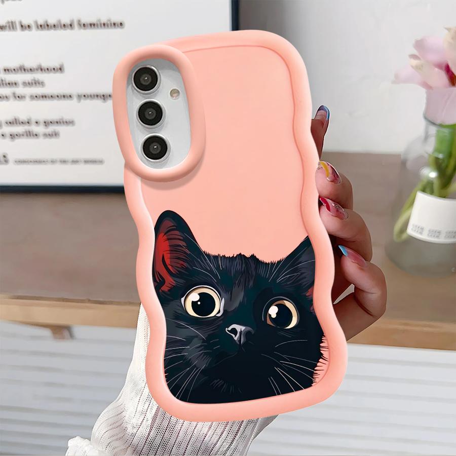 Cute Cat Pattern Case for Samsung Galaxy A21s A11 A12 A52 A14 A13 A15 A16 Soft Phone Cover A23 A06 A03 A53 A33 A04 A22 A05