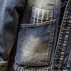 Men's Retro Dark Denim Jacket: Trendy European & American Street Style 
