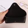 1Pc Leather Eye Glasses Sunglasses Hard Case Protector Box Portable Solid Color