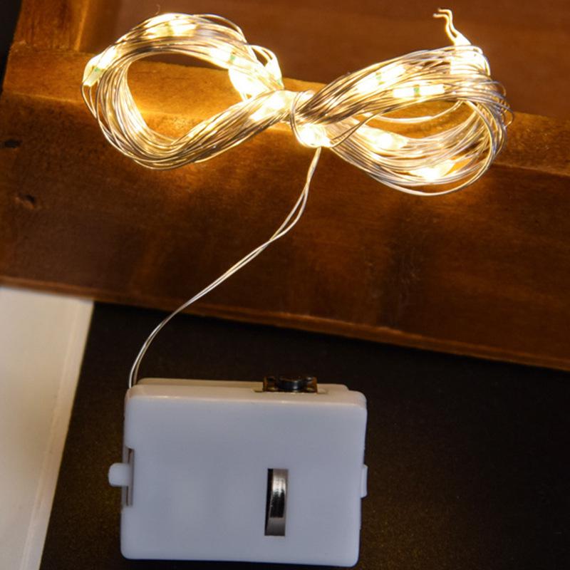 

Мини-светодиодные гирлянды из медной проволоки белого цвета - Декоративный фонарь в виде звездного неба для тортов и букетов