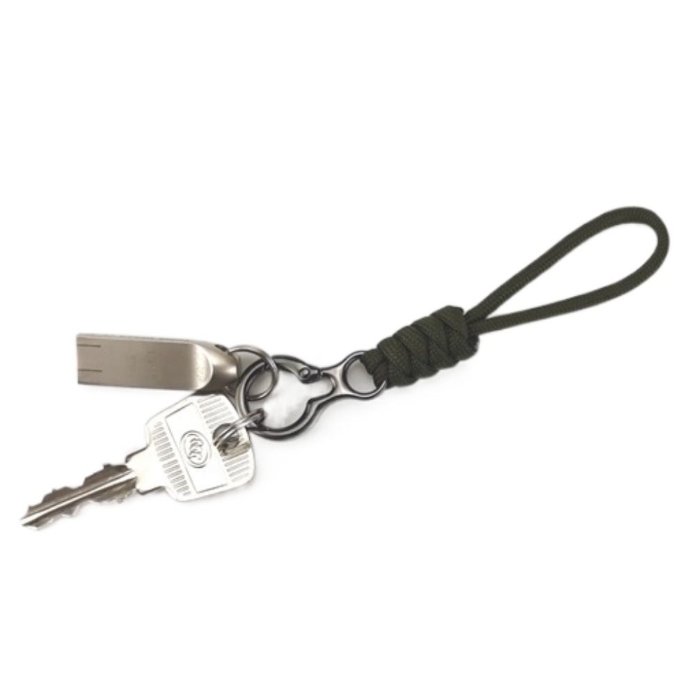 Bag Pendant Paracord Keychain Anti-lost Braided Woven Keychain Umbrella Rope Keyring  Car Trinket