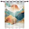 Abstrakte Berge Hohe Schattierung Fenster Vorhänge Wohnzimmer Luxus Schlafzimmer Dekor Dicke Verdunkelungsvorhänge Küchenfenster Vorhang
