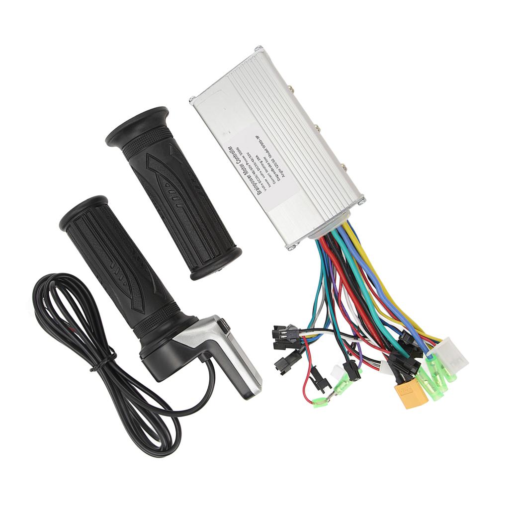 Brushless Controller Kit 36V 48V 500W 28A 3 Modes Twist Throttle Grip LCD Display Waterproof for