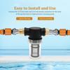 3/4 inch Garden Hose Filter Sediment Filter Attachment for Pressure Washer Inlet Water Filter with 40 Mesh and 100 Mesh Screen