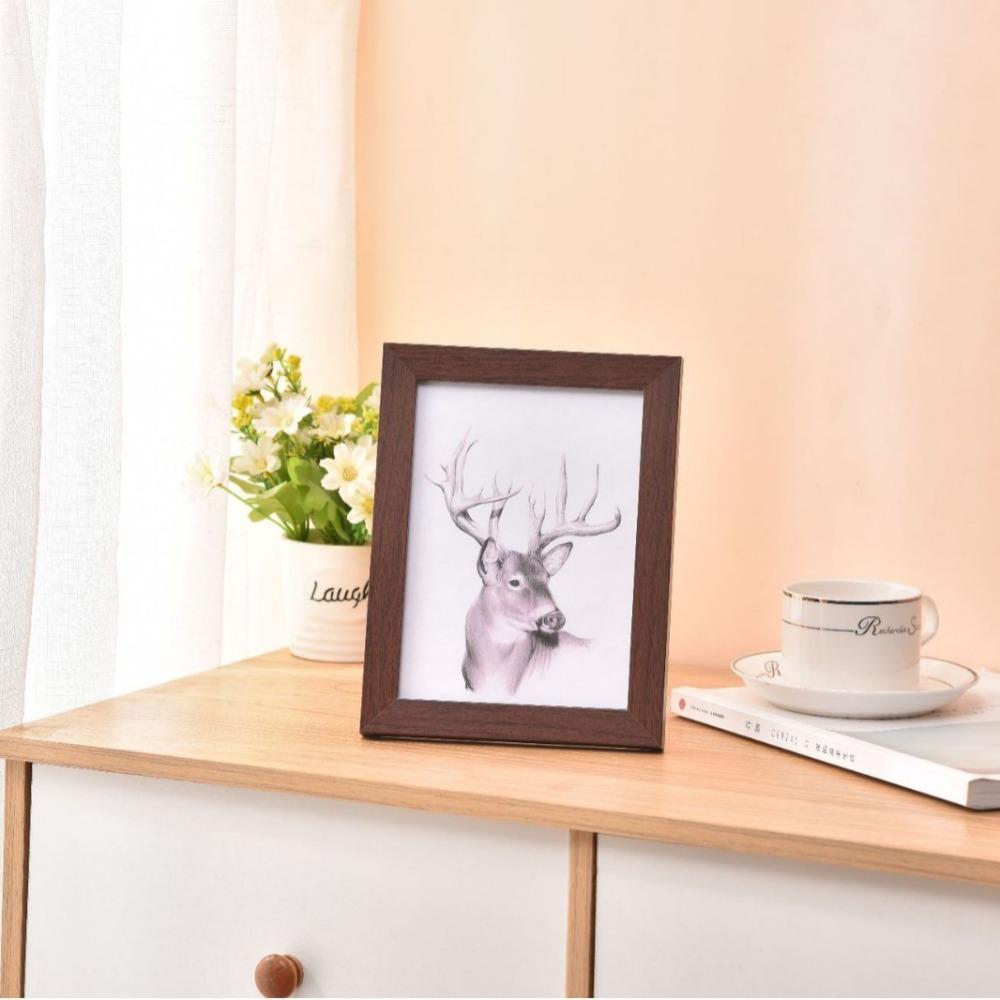 Handcraft Picture Frame Wooden Photo Display Frame Simple Photo Display Holder  Desktop Ornament