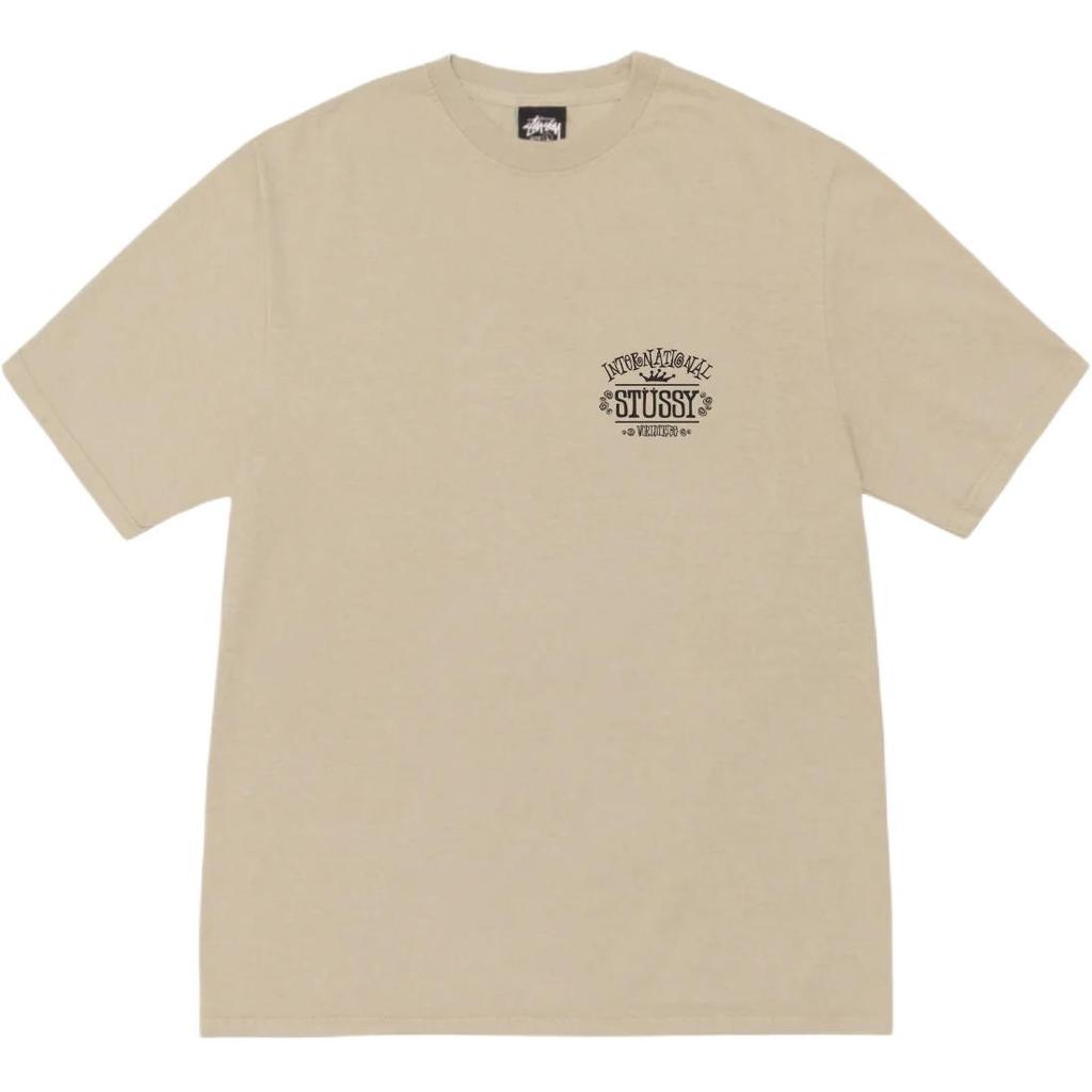 Stussy FW24 WORLDWIDE TEE PIGMENT DYED LOGOT Unisex 1905095