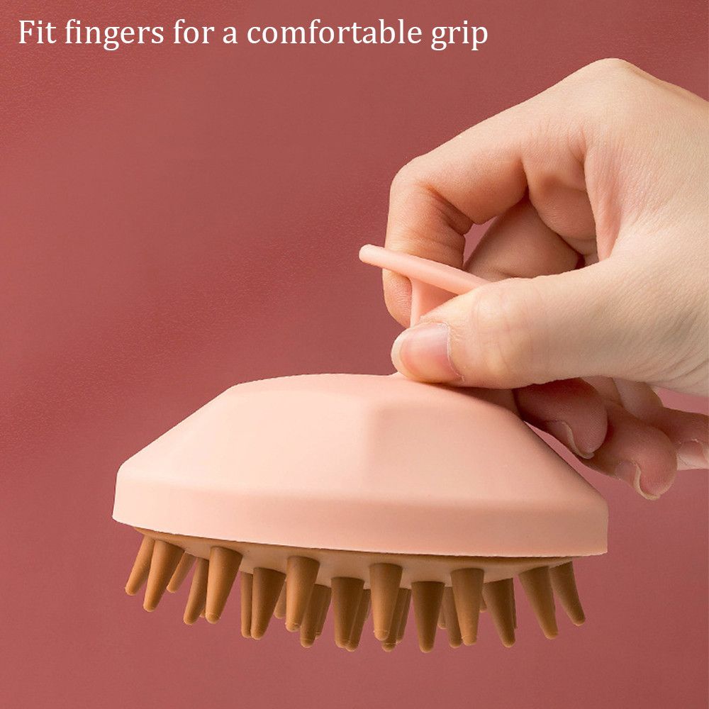 Useful Body Scalp Silicone Shampoo Brush Hair Washing Comb Care Tool Shower Massage