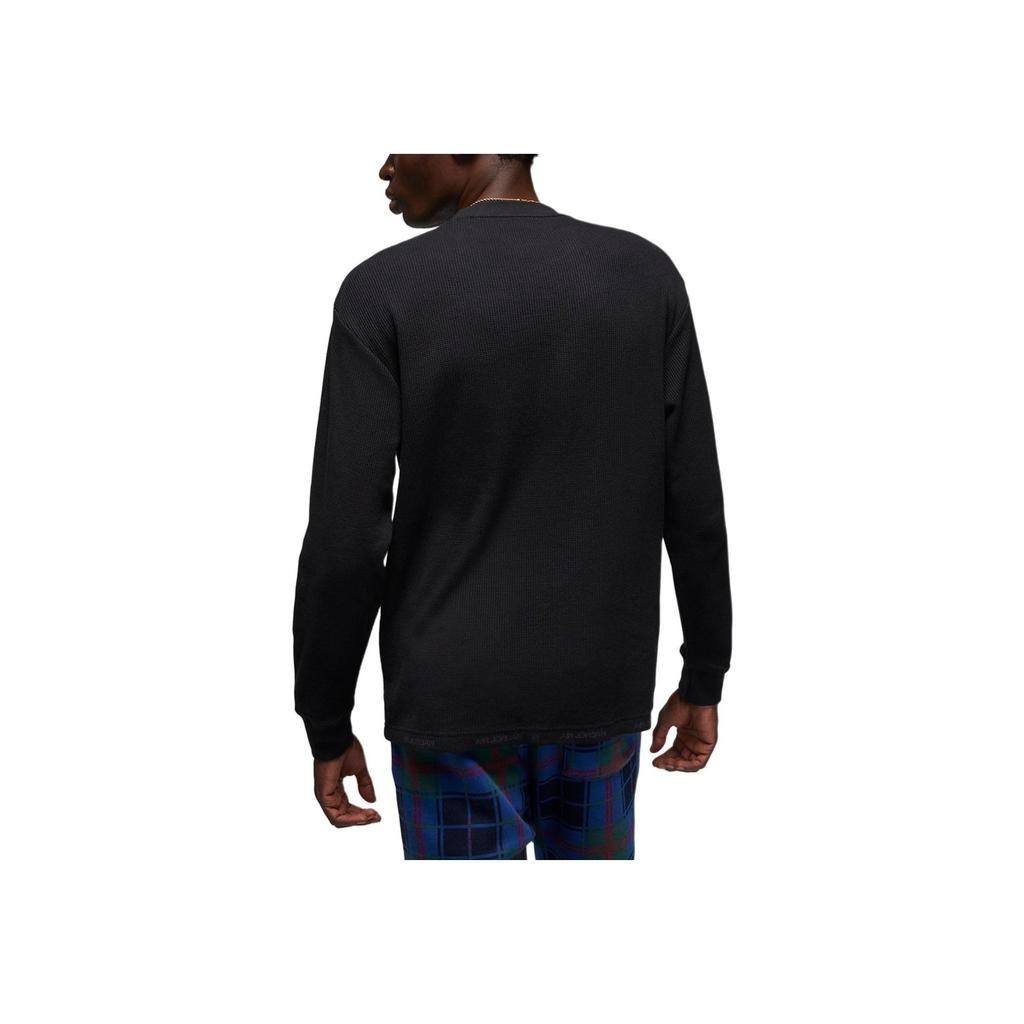 Jordan As M J Ess Winter Long Sleeve Top Solid Logo Crew Neck Sports T-Shirt Men Tops Black DV1586-010