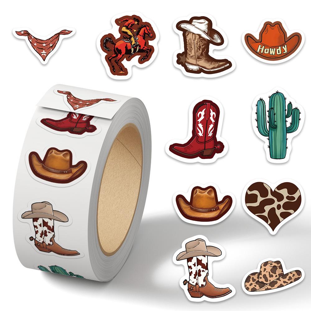 Cartoon Festival Gift Stickers - 500/Roll for Journals and Sealing