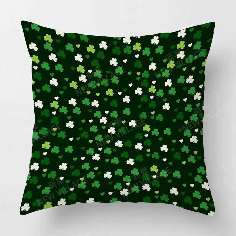 Nordic Fall Home Decor Autumn Throw Pillow Case Sofa Cushion Cover Modern 45X45Cm 45*45 50X50 60X60Cm 40*40Cm Leaf Plant Green