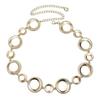 Womens Silver Gold Metal Waist Chain With Hook Closure For Casual And Party Wear