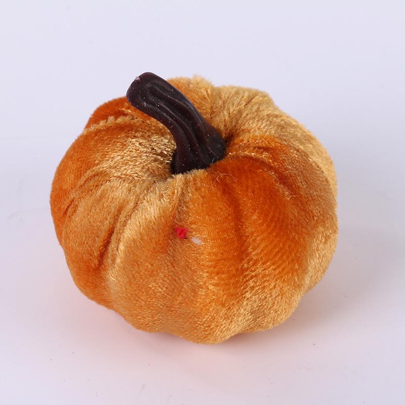 Thanksgiving Velvet Pumpkin Decoration - Table Ornament & Photography Prop