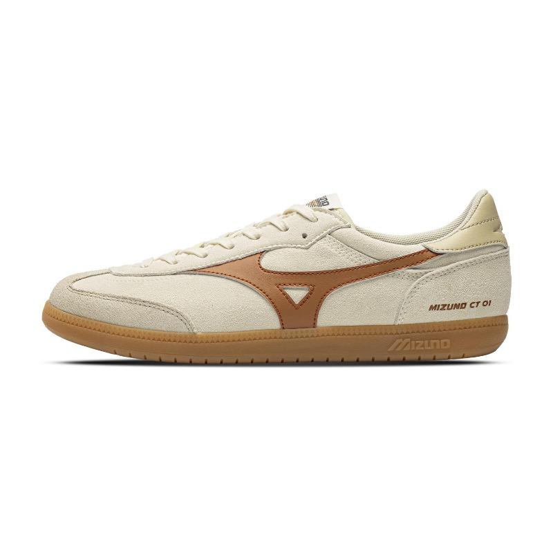 Mizuno CT 01 unisex low-top thin-sole retro versatile casual sneakers straw beige D1GH262706 38