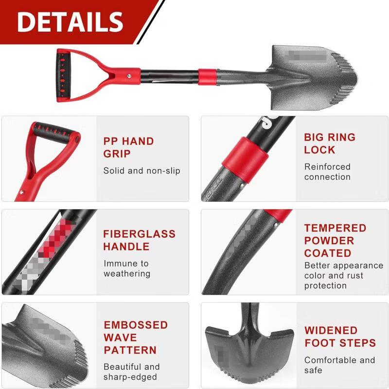 Mengpao Carbon Fiber Handle Outdoor Engineer Shovel