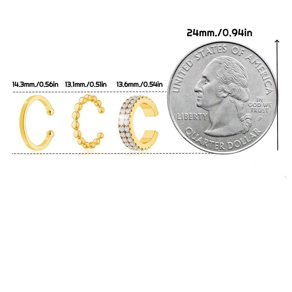 High-End Zircon Inlaid Twisted Ear Clips - Women's Luxury Earrings Set