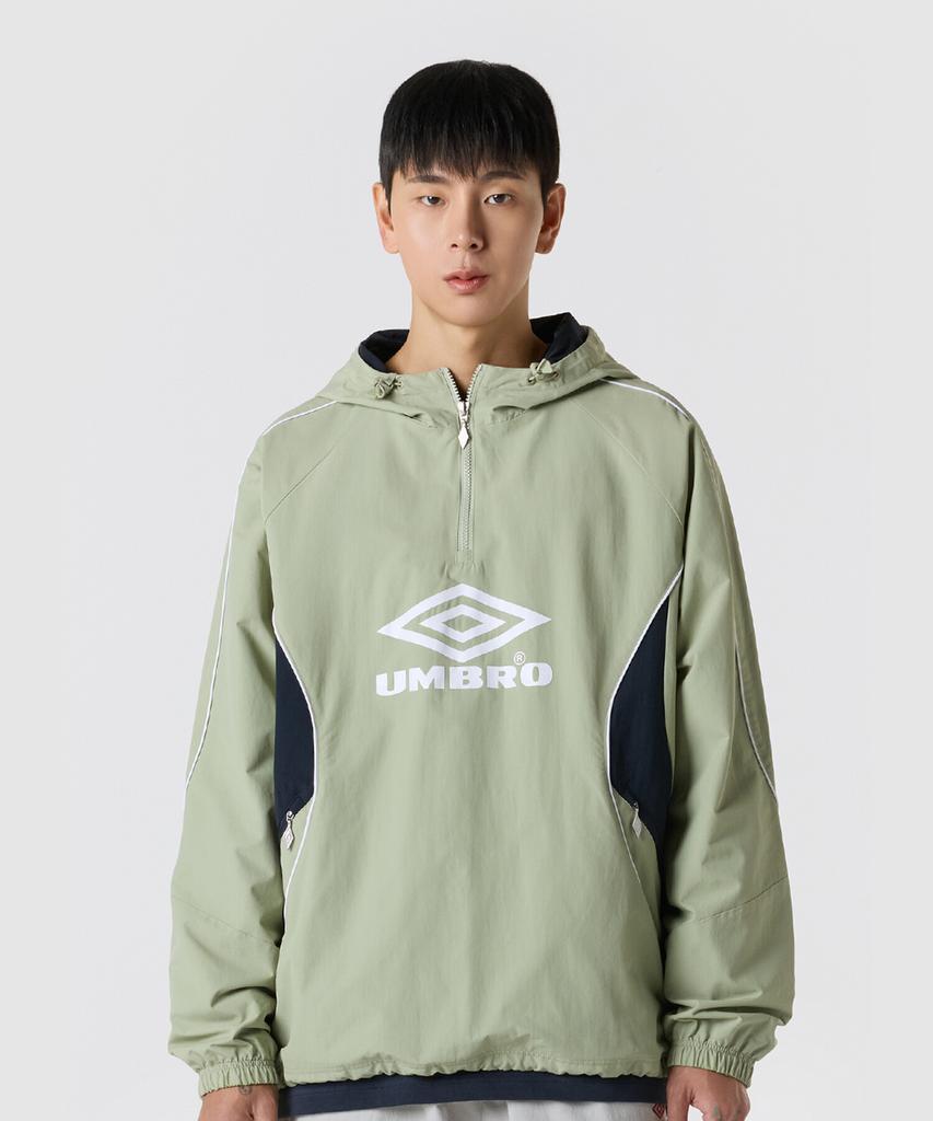 Umbro Hbl Engineered Crew Hooded Anorak Light Green (Uq323Cwt97) (A Type)