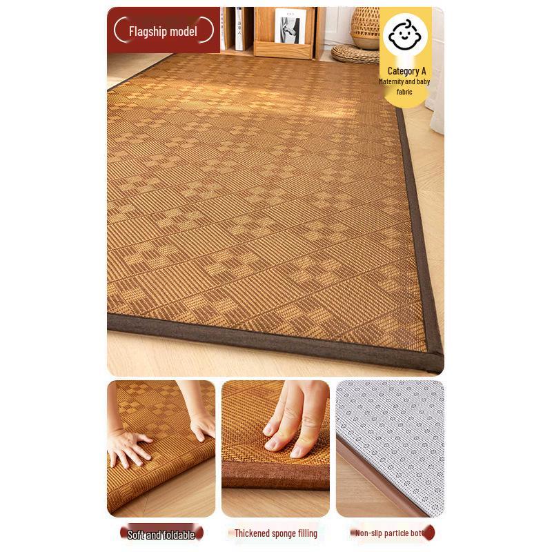 Thickened Cooling Rattan Sleeping Pad - Soft Summer Mattress for Dorms & Floors