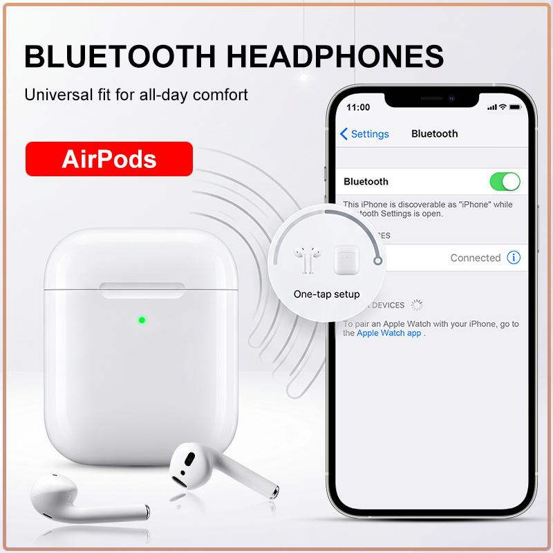 Apple AirPods 2ª Generazione Cuffie True Wireless con Custodia di Ricarica Wireless