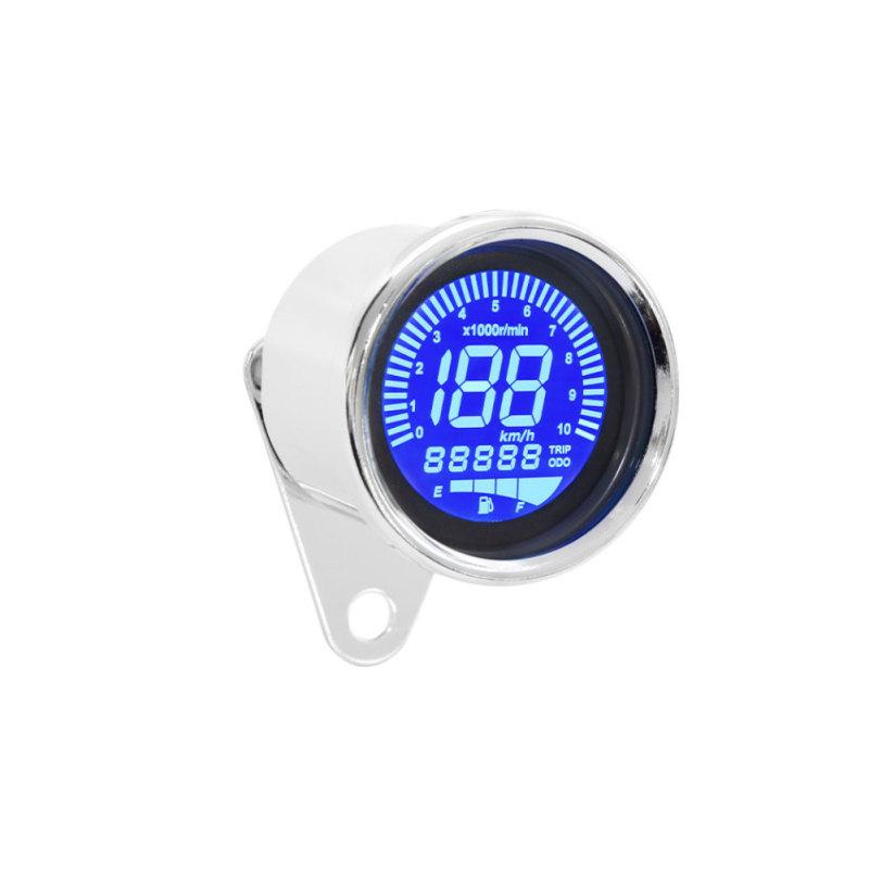 Motocyklový LCD digitální měřič Multifunkční počítadlo kilometrů Tachometr Otáčkoměr RPM Ukazatel hladiny paliva
