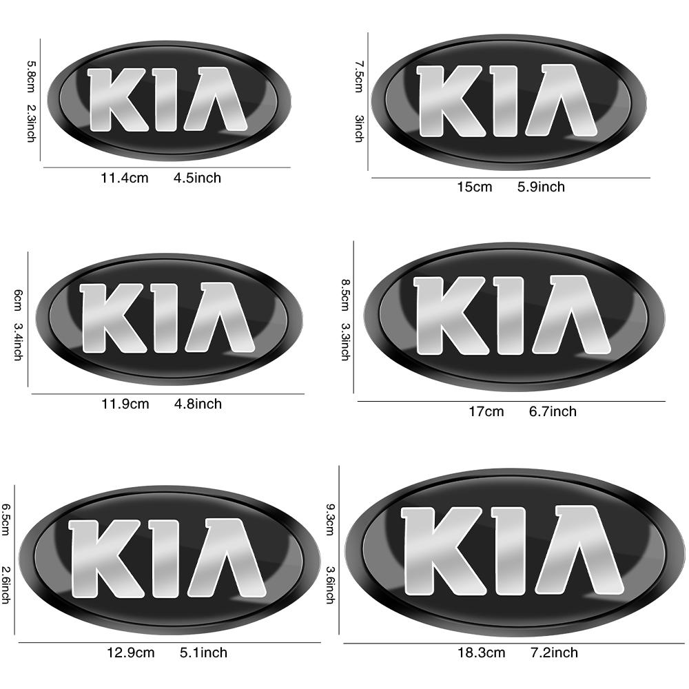 SWIR7 Car Styling Front Hood Emblem Rear Trunk Badge Sticker Modified Parts For KIA KN Pegas Sorento Soul Cerato Sportage Optima Niro