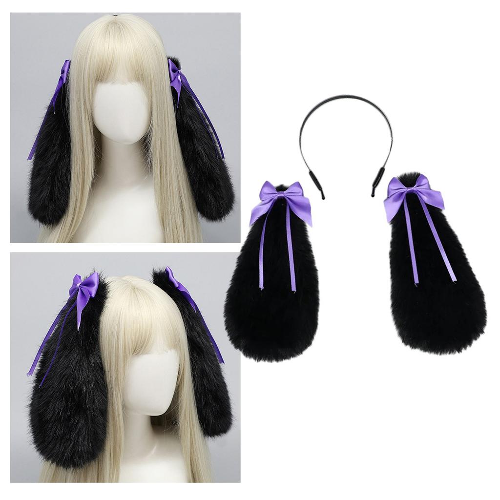Furry Rabbit Hair Hoop Cosplay Anime COSPLAY Halloween Cartoon Role Playing Fursuit Prom Party Live Show Accessories