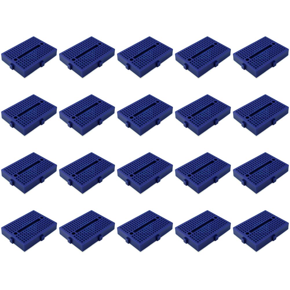

20Pcs SYB-170 Mini Solderless Prototype Breadboard 170 Holes Breadboard Prototype Board 35x47mm for Small DIY Kits