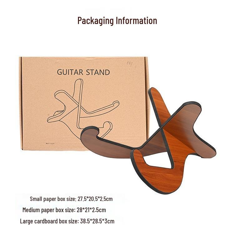 Soporte de suelo de madera desmontable para guitarra y ukelele