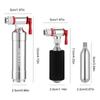 1/2PCS CO2 Bicycle Pump Schrader & Presta Valve Mini Bicycle Pump Aluminum Alloy Portable Tire Inflator for MTB Road Bike