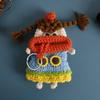 Cartoon Crochet Keychains Handmaking Knitting Doll Jewelry Gift Sausage Mouth Doll  Car Keys Holder