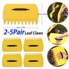 Leaf Grabbers Comfortable Handheld Leaf Rake Serrated Outdoor Leaf Trap for Picking Up Leaves Grass for Clippings Shrubs Garbage