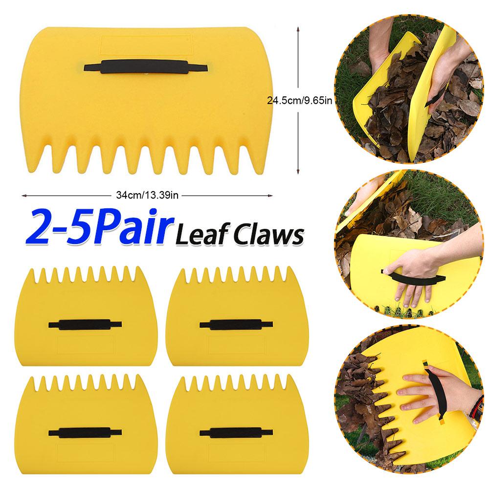 Leaf Grabbers Comfortable Handheld Leaf Rake Serrated Outdoor Leaf Trap for Picking Up Leaves Grass for Clippings Shrubs Garbage