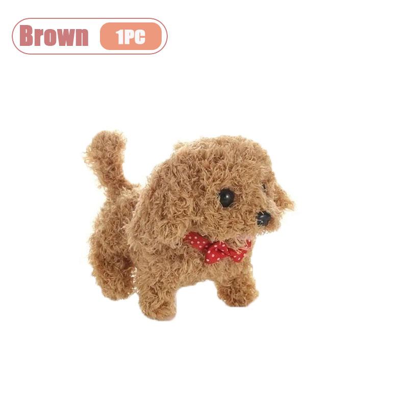 Realistic Robotic Dog Toy Interactive Plush Puppy with Barking Walking Sounds Like A Real Pet Smart Stuffed Animal Gift