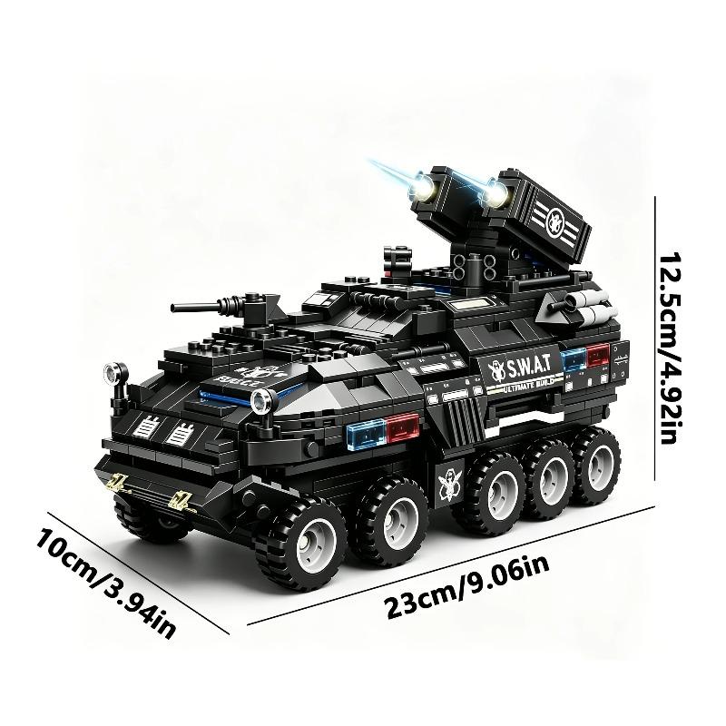 Special Police Vehicle Building Blocks, Police Assembly Model Set, Military Theme, Urban Police Series