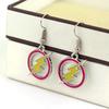 The Flash Logo Barry Allen Drip Oil Dangle Earrings for Women
