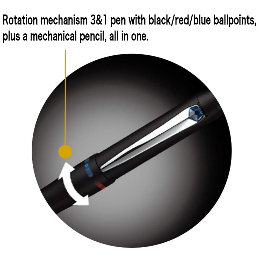 Mitsubishi Pencil Pen Jet Stream Prime Dark Bordeaux Easy To Write MSXE4500005D65 Multi-Function 3&1 0.5