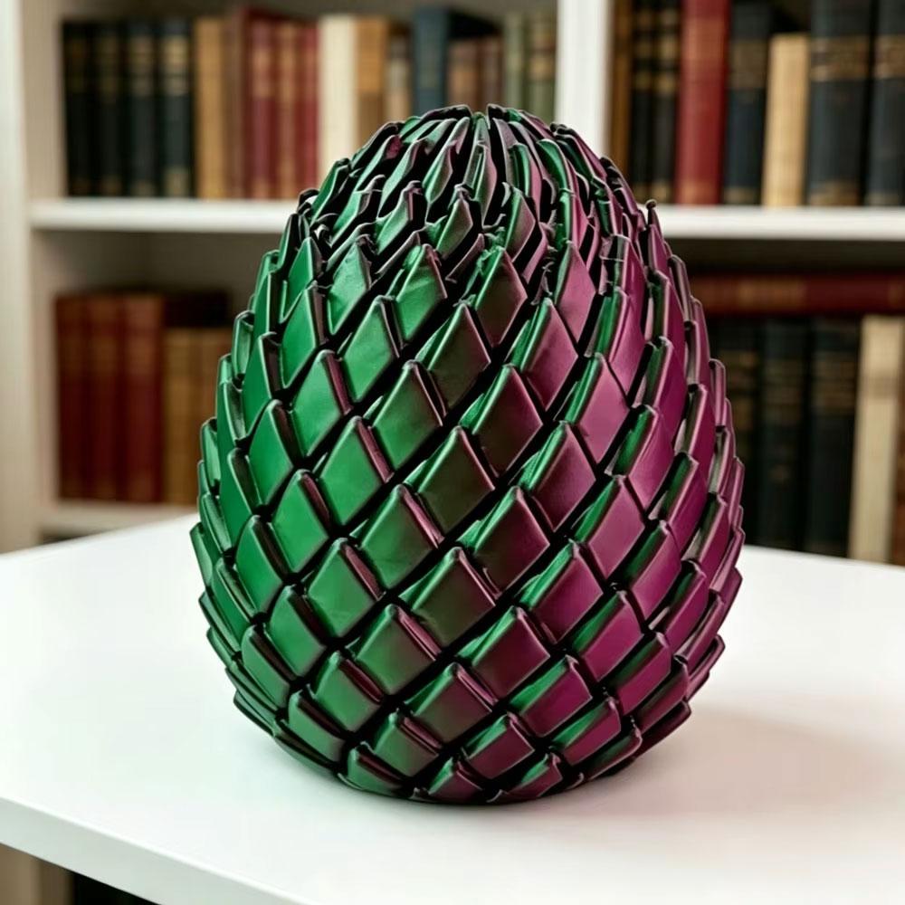 3D Printed Dragon Egg Sensory Transformable Anti-Anxiety Stress Relief Decompression For Teens Adults Office