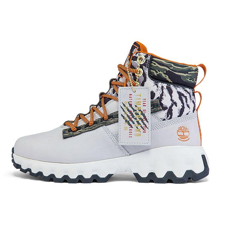 

Timberland Slip-Resistant Durable High-Top Outdoor Sports Shoes Women Sneakers Light-Gray A2MV6W 36