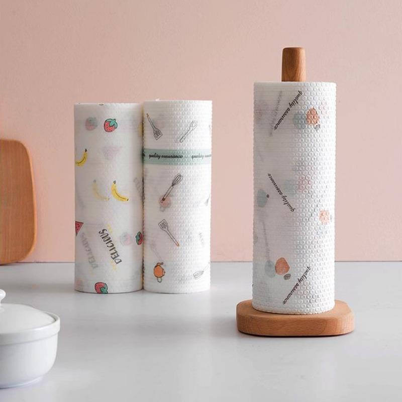 Disposable Lazy Rag Thicken Washable Cleaning Cloths Household Kitchen Wipes Dry-wet Double Use Dirt-removing Dishcloth Home